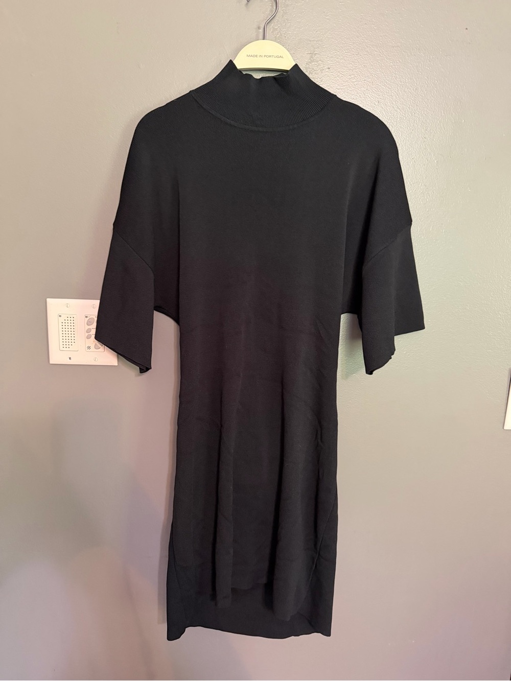 NWT KBB by Kahlana Target Black Mock Neck Open Back Dress L